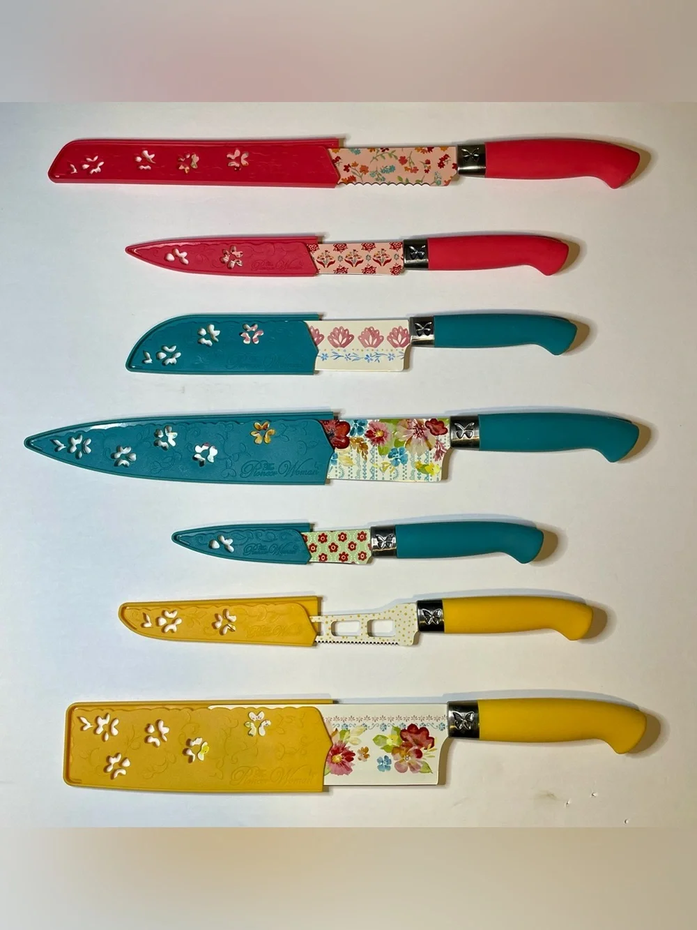 The Pioneer Woman Wildflower Whimsy 7-Piece Cutlery Knife Set - Limited Edition